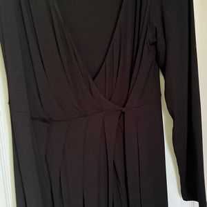 Good American Long Sleeve Black Dress 2X